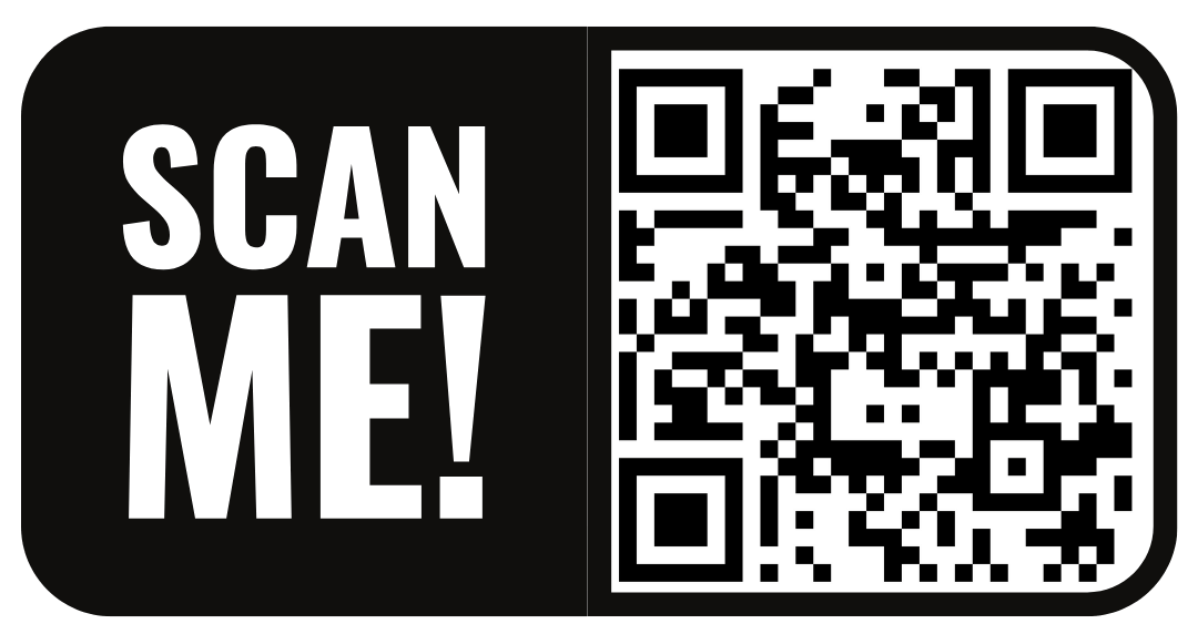QR Code with a scan me logo for Business Card B&A
