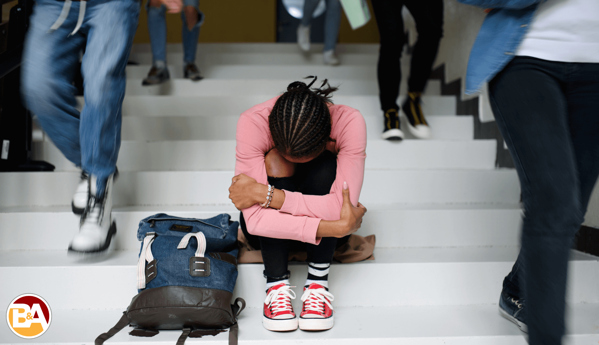 A teenager experiencing mental health