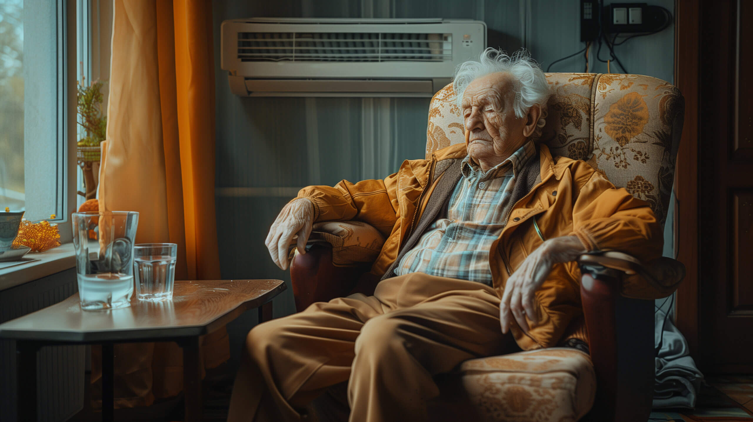 A old man chilling for summer with his a woman at the beach happy because she has Medicare Advantage Options in Connecticut