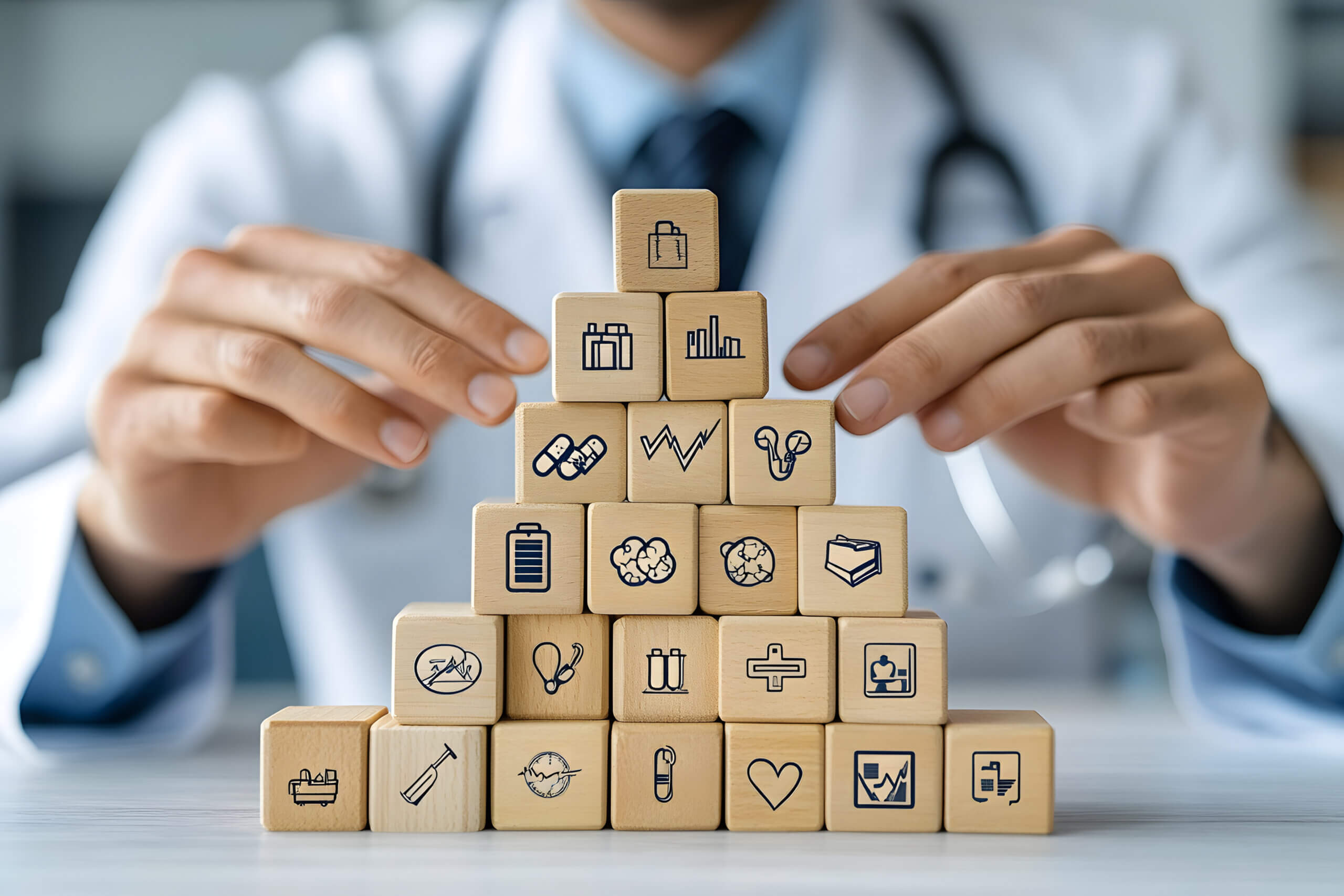 a doctor giving a alternative options for healthcare