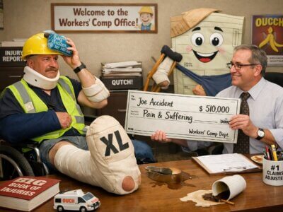A man received a workers' compensation insurance benefit