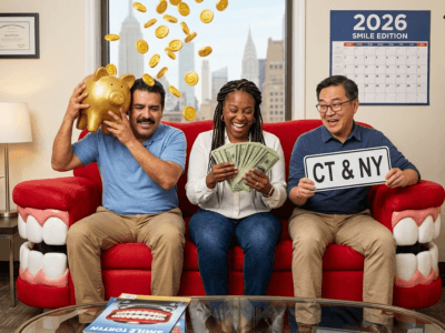 A hispanic, asian, and african american people seating together